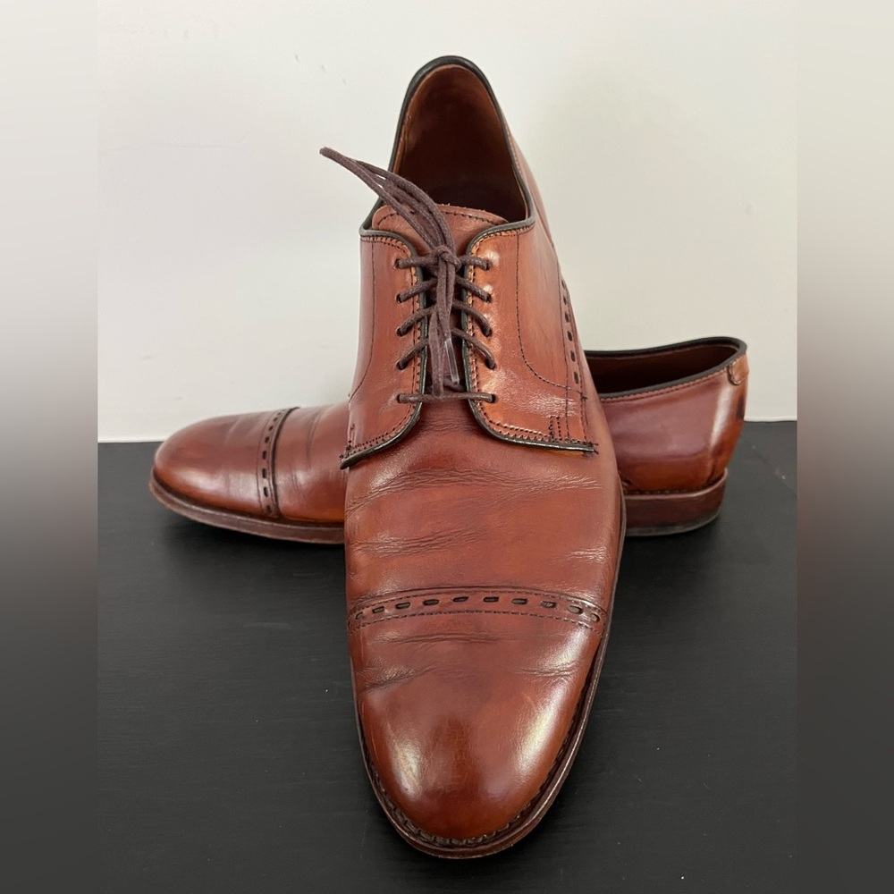 Allen Edmonds Chestnut Leather Derbys